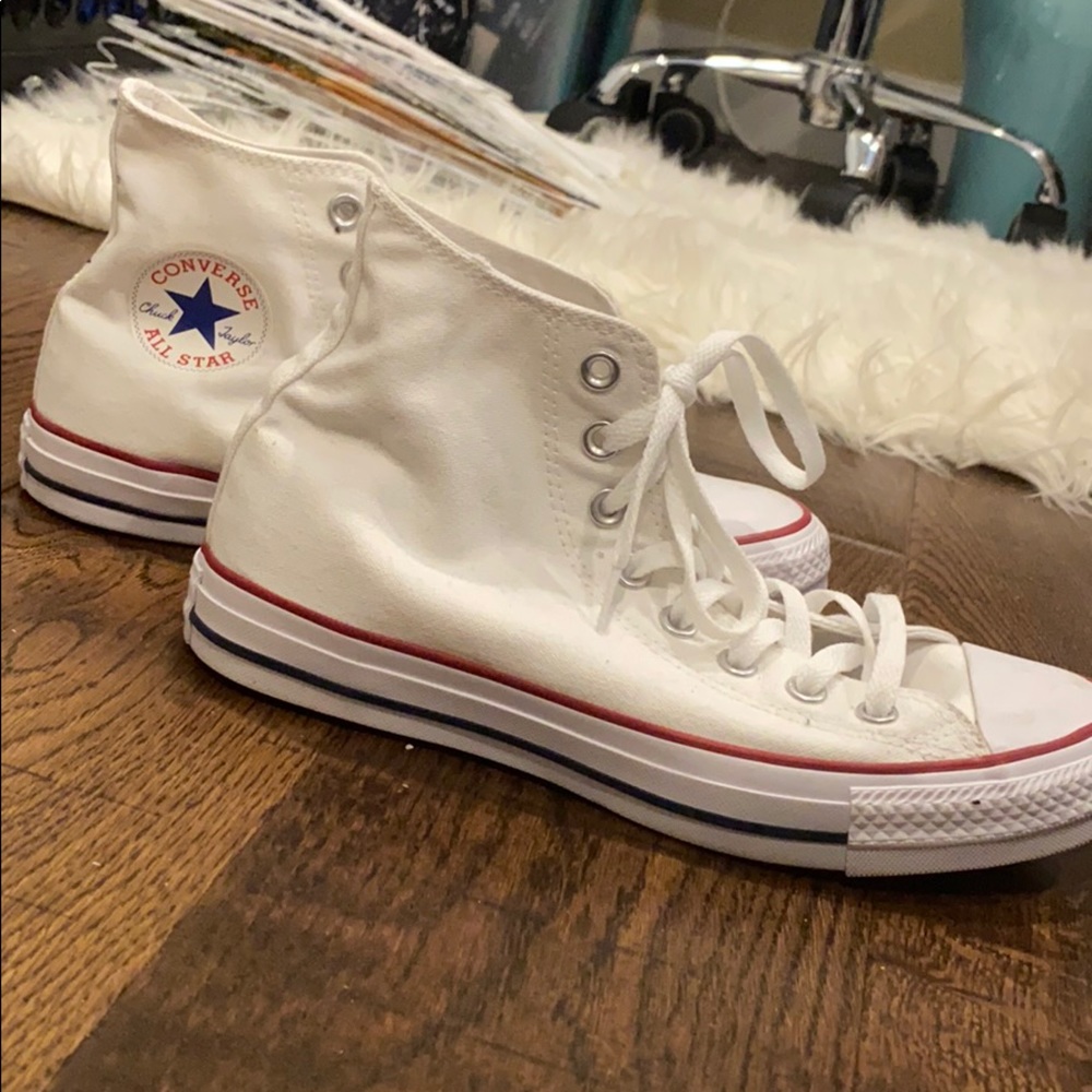 White Converse High Tops